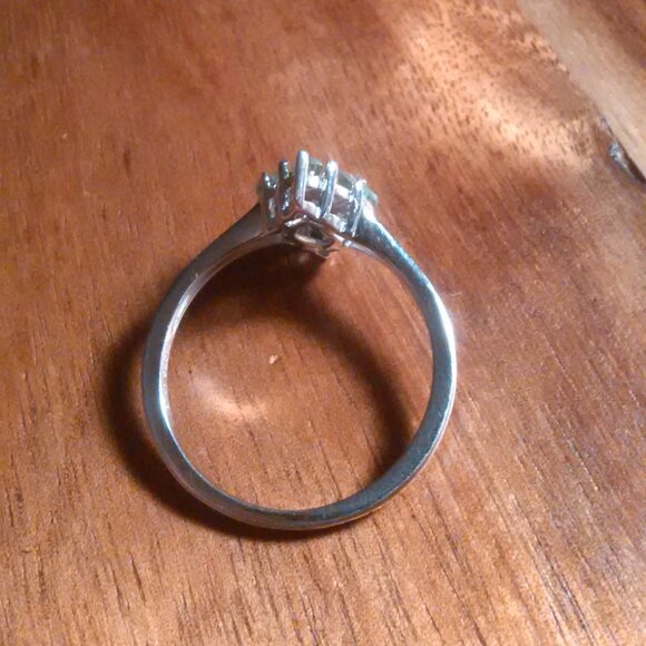 Malagasy Pine Apatite Sterling Silver Cluster Ring (Size 8) - Picture 7 of 13